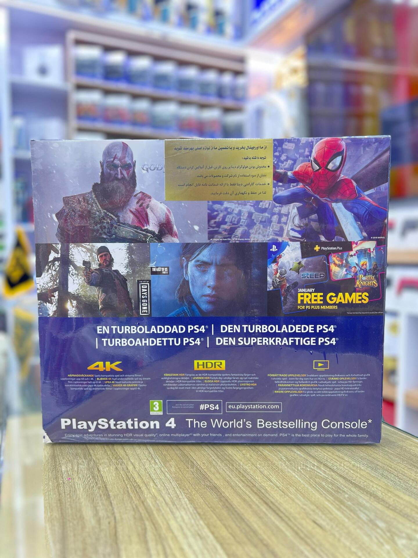  ps4 پرو 1 ترابایت همراه با پک بازی و دسته 